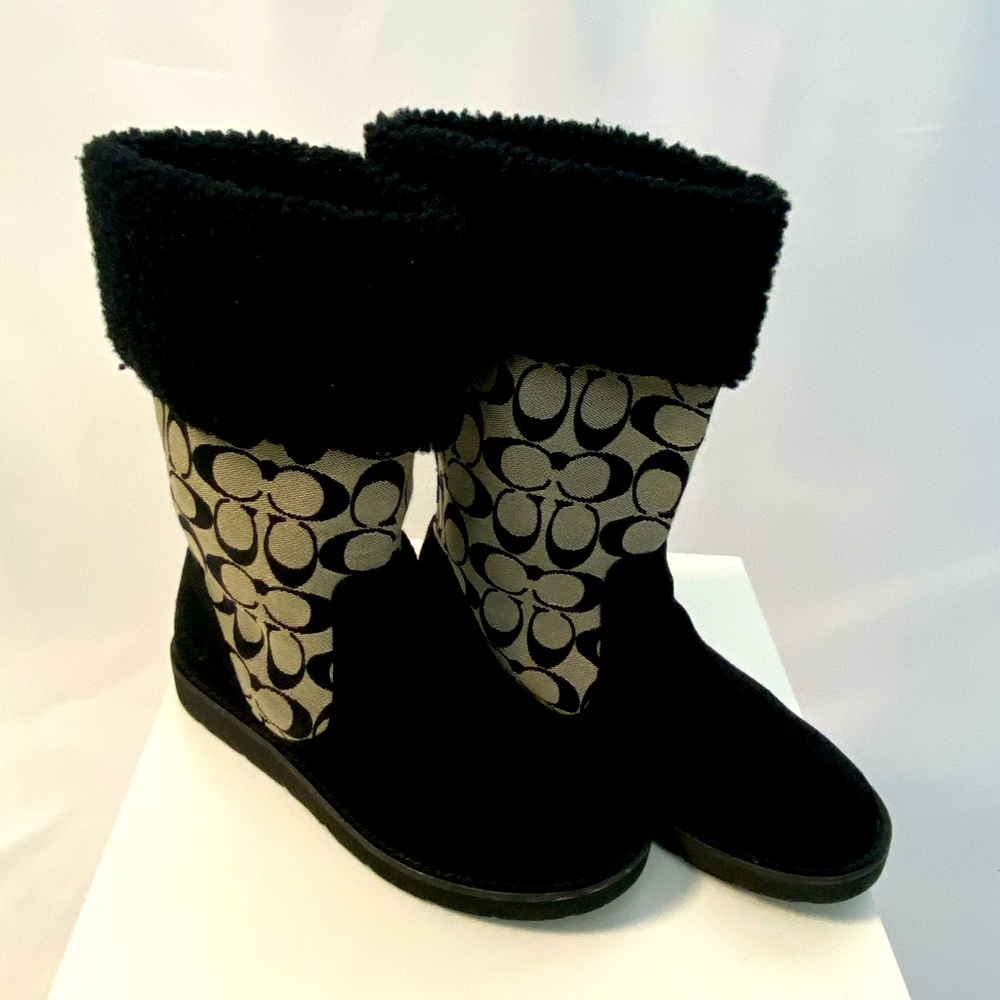 Coach Pull on Canvas Boots